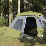 vidaXL Tente familiale 10 personnes vert libération rapide imperméable