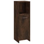 vidaXL Ensemble de meubles de salle de bain 4 Pièces Chêne fumé Bois