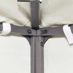 vidaXL Toile supérieure de belvédère 310 g / m² 4x3 m Blanc crème