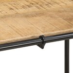 vidaXL Table console 110x42x76 cm bois massif de manguier brut