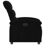 vidaXL Fauteuil inclinable électrique Noir Tissu