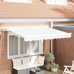 vidaXL Cadre d'auvent Blanc 300 x 200 cm Polyester avec revêtement PU