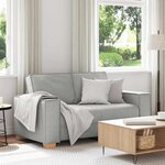 vidaXL Canapé 2 places Gris nuage 120 cm Tissu