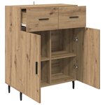 vidaXL Buffet Chêne artisanal 69 5 x 34 x 90 cm Bois d'ingénierie