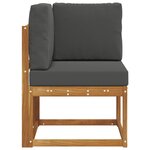 vidaXL Canapé d'angle extérieur Bois d'Acacia Massif