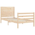vidaXL Cadre de lit sans matelas 100x200 cm bois massif