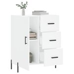 vidaXL Buffet blanc 69 5x34x90 cm bois d'ingénierie