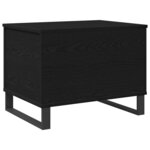 vidaXL Table Basse Chêne noir 60 x 44.5 x 45 cm Bois d'ingénierie