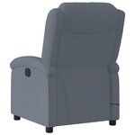 vidaXL Fauteuil de massage inclinable gris foncé velours