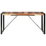 vidaXL Table à manger 160x80x75 cm bois massif