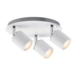 Spot Tube IP44 max. 3x10 W GU10 blanc/chromé