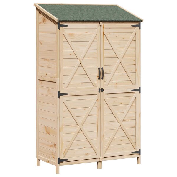 vidaXL Abri de jardin Naturel 106 x 56 x 176 5 cm Bois d'ingénierie