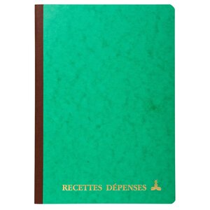 Piqûre 297x210 Recettes-dépenses 80 Pages - Couleurs Assorties - X 10 - Le Dauphin