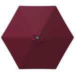 vidaXL Parasol de jardin avec lumières LED et base 270 x 270 cm