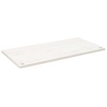 vidaXL Dessus de bureau blanc 100x50x2 5 cm bois massif de pin