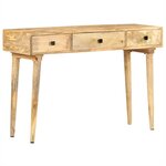 vidaXL Table console 115x35x76 cm Bois de manguier massif