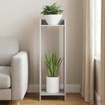 vidaXL Support de Plante Gris béton 30 x 30 x 100 cm Bois d'ingénierie
