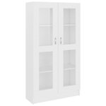 vidaXL Armoire à vitrine Blanc 82 5x30 5x150 cm Bois d'ingénierie