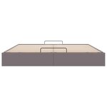 vidaXL Cadre de lit ottoman sans matelas gris 160x200 cm similicuir