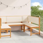 vidaXL Ensemble de banc de jardin 5 Pièces Marron Bois d'acacia massif