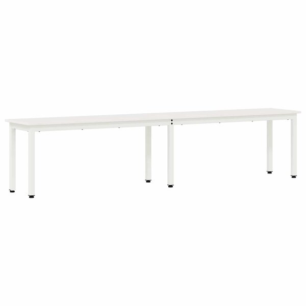 vidaXL banc Blanc 200 x 35 x 45 cm Bois de pin massif