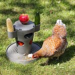 Beeztees Tour à nourriture pour poulets 30x30x32 5 cm Gris