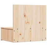 vidaXL Table de chevet Marron 42 x 32 5 x 40 cm Bois massif en pin