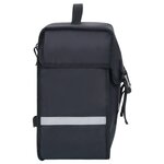 vidaXL Sac de vélo simple pour porte-bagages étanche 21 L Noir