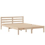 vidaXL Lit bibliothèque sans matelas 140x190 cm bois de pin massif