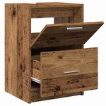 vidaXL Meuble Sous Évier Bois Ancien 40 x 37 x 59 cm Bois d'ingénierie