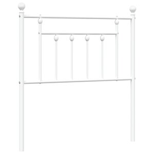 vidaXL Tête de lit métal blanc 80 cm