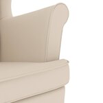 vidaXL Fauteuil blanc 74x84x100 cm lin