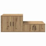 vidaXL Armoire de rangement 2 Pièces Chêne artisanal 108 x 41 x 40 cm
