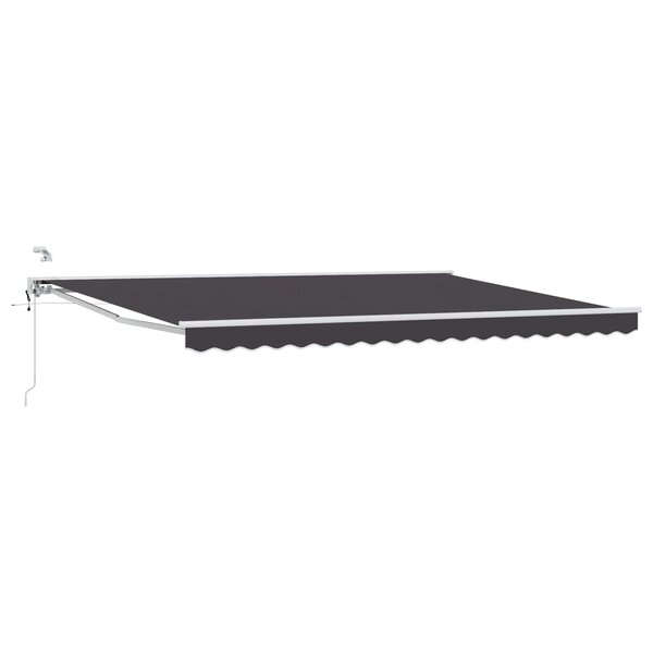 vidaXL Auvent rétractable électrique Anthracite et blanc 5 × 3 5 m