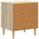 vidaXL Table de chevet 2 Pièces Chêne Sonoma 43 x 34 5 x 48 cm