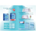 Protège-cahier 17x22 cm KOVER avec 2 Rabats Translucide Incolore EXACOMPTA