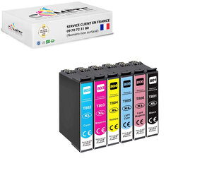 T0807 - 6 cartouche compatibles pour Epson T0807 - COMETE