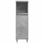 vidaXL Ensemble de meubles de salle de bain 3 Pièces gris béton