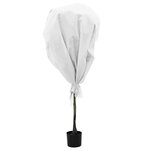 vidaXL Fleece de protection des plantes contre le gel Blanc