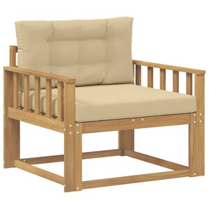 vidaXL Sofa de milieu extérieur Polyester Blanc