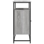 vidaXL Buffet sonoma gris 100x35x80 cm bois d'ingénierie