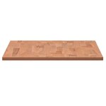 vidaXL Dessus de table 80x40x1 5 cm rectangulaire bois massif de hêtre