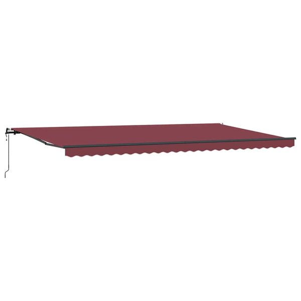 vidaXL Auvent rétractable automatique bordeaux 600x300 cm