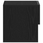 vidaXL Cabinet de chevet Chêne noir 46 x 30 x 30 cm Bois d'ingénierie