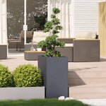 vidaXL Jardinière anthracite 40x80x80 cm acier