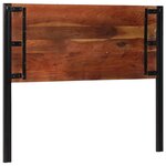 vidaXL Tête de lit 120 cm bois massif récupéré et fer