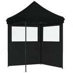 vidaXL Tente de fête 200 x 200 x 306 cm Noir Tissu Oxford
