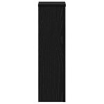 vidaXL Supports pour Plantes - 2 Pièces en Chêne Noir - 17 x 17 x 60 cm - Bois d'Ingénierie