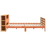 vidaXL Cadre de lit sans matelas cire marron 180x200cm bois pin massif