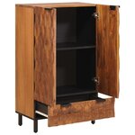 vidaXL Haut Armoire avec tiroir Finition Acacia Brun 60 x 33 x 100 cm